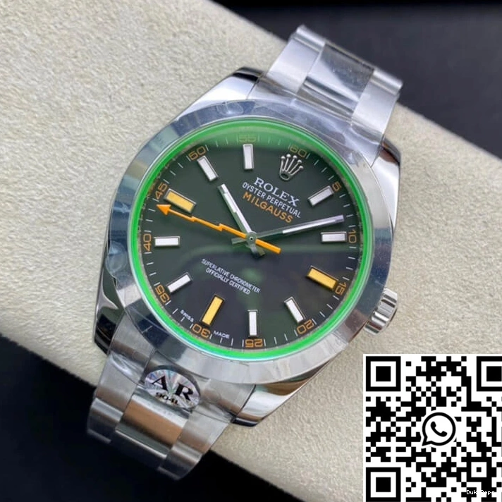 116400GV Dial Rolex Factory AR Black Milgauss 0510